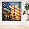DIY 5D Diamond Painting Kits for Adults, Diamond Painting Full Drill Crystal Rhinestone Embroidery Craft Kits for Home Wall Decor Gifts 11.8x15.7inch(USA Flag and Firefighters Tribute)